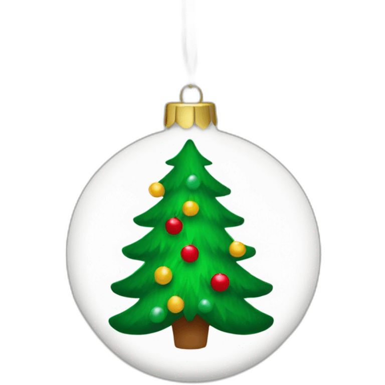 Christmas tree ornament, holiday decorations. emoji