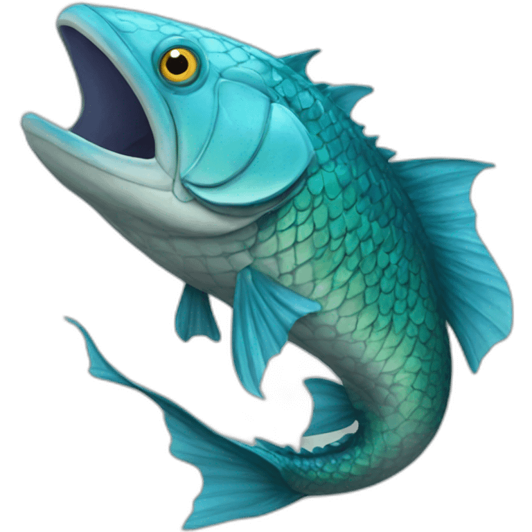 fish build a dragon emoji