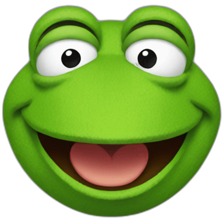 Kermit the frog face emoji