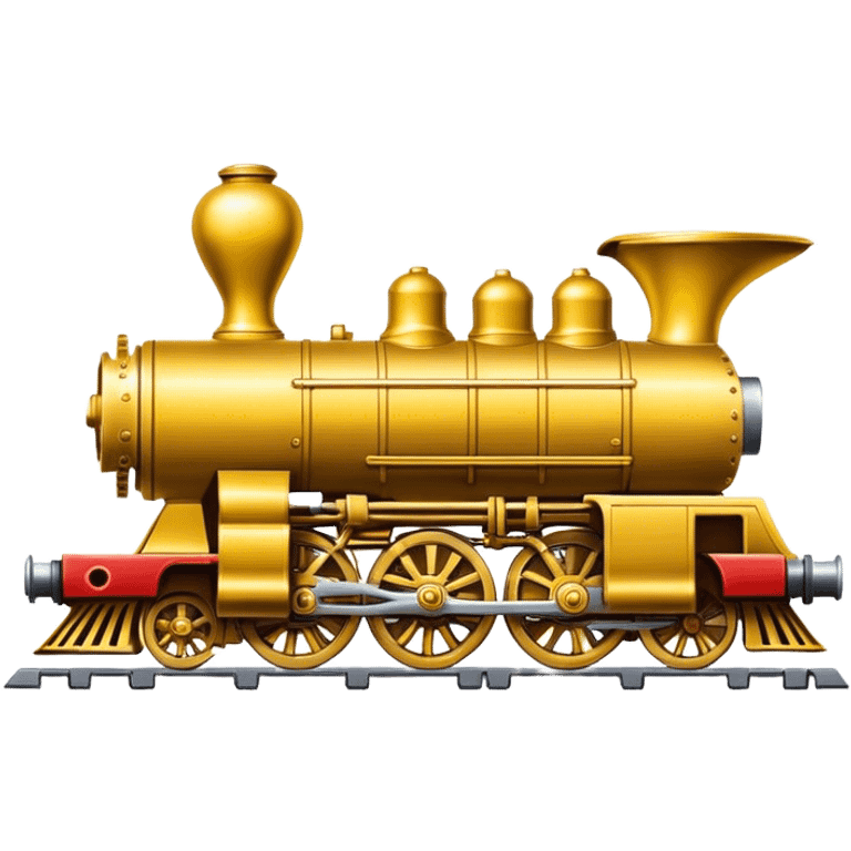 Golden locomotive pawn  emoji