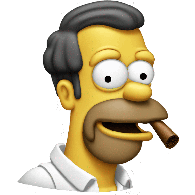 homer smoking cigar emoji