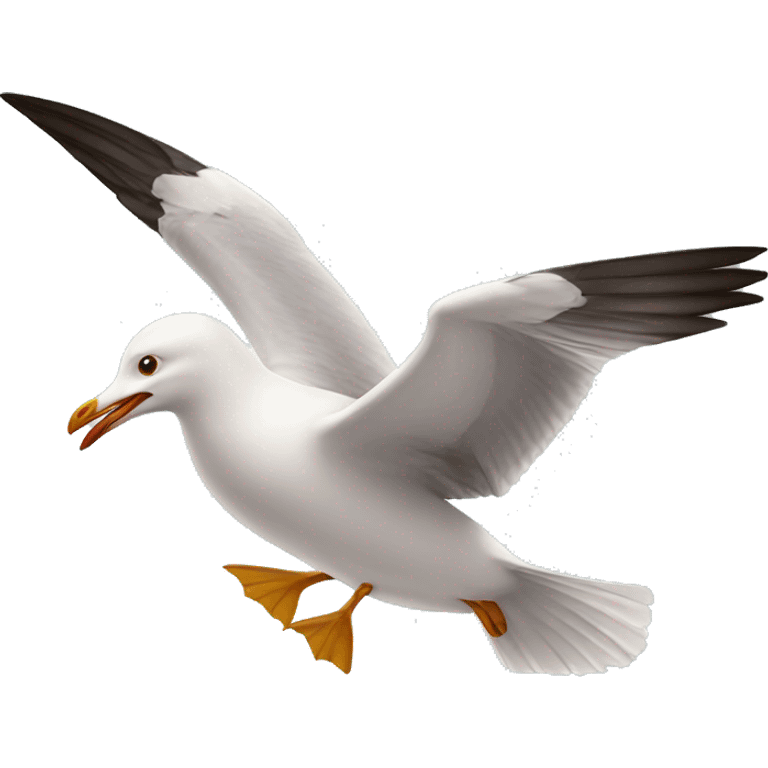 Flying seagull emoji