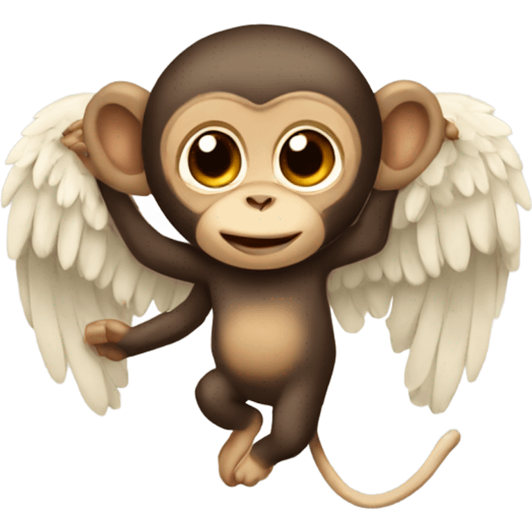 Angel Monkey emoji