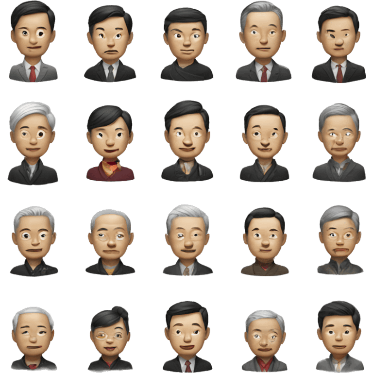 rich china person realistic emoji