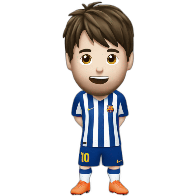 MESSI qui mange un bonbon emoji