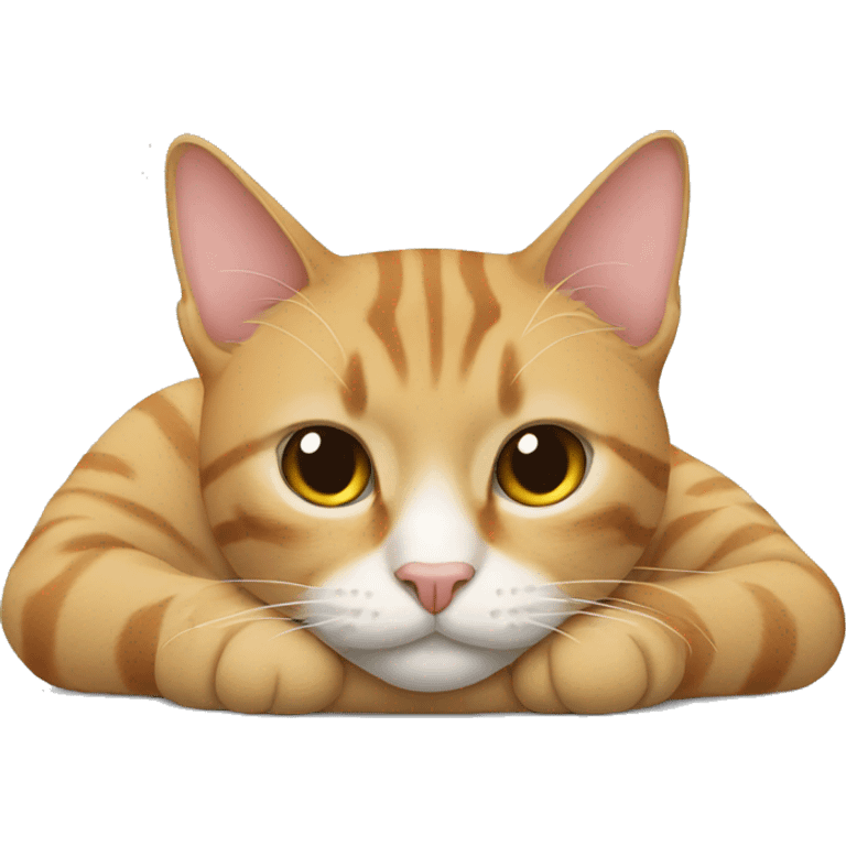 Cat lying down emoji