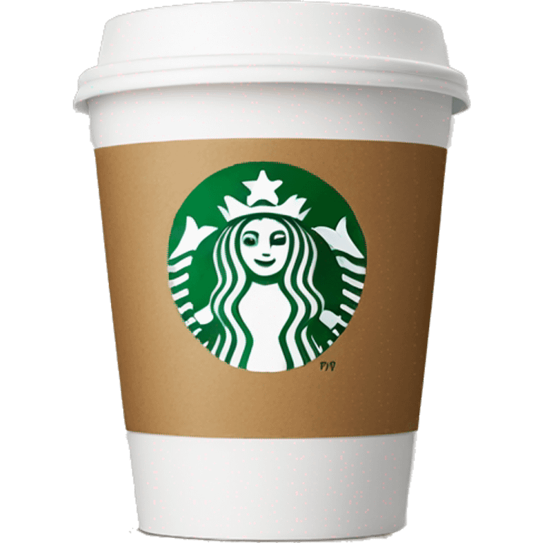 Starbucks coffee cup emoji