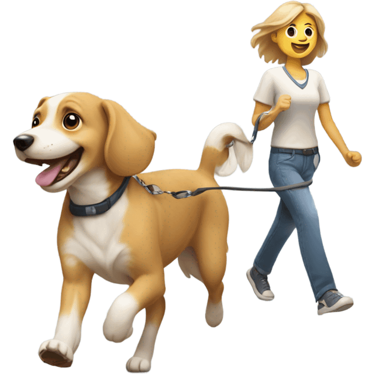 dog walking  emoji