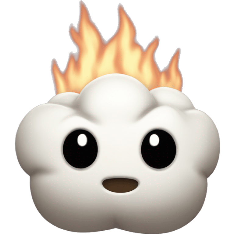 cute burnt marshmell emoji