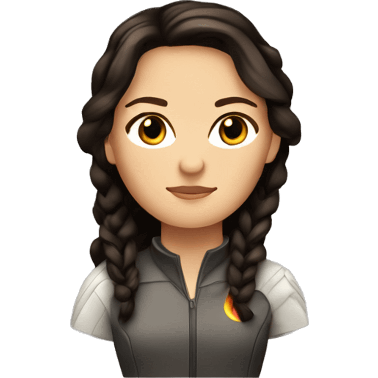 Katniss Everdeen from the hunger games emoji