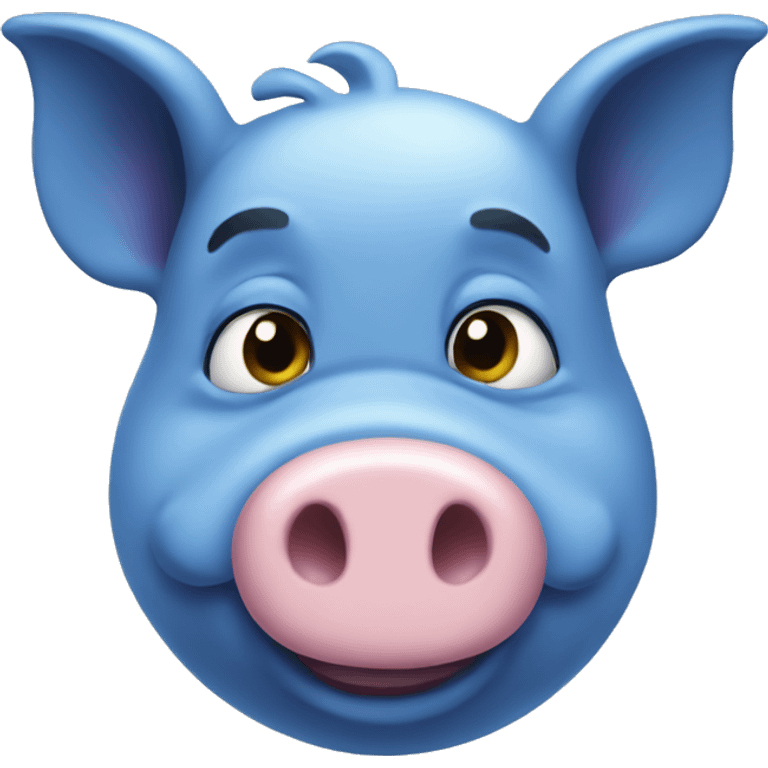 Blue pig  emoji