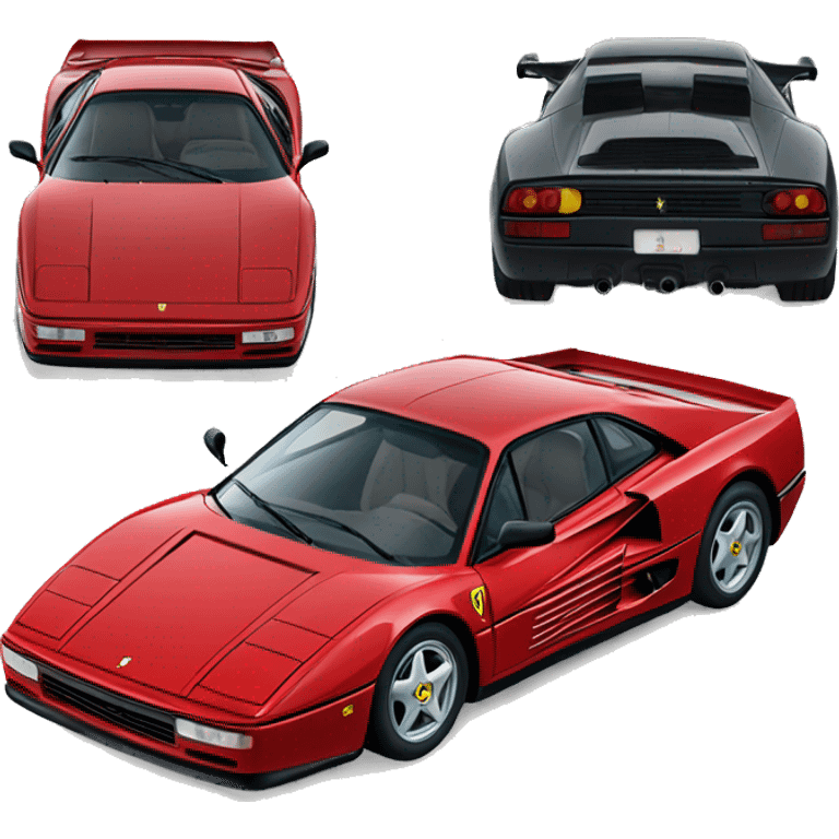 ferrari testarossa emoji