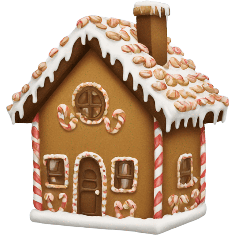 Gingerbread house emoji