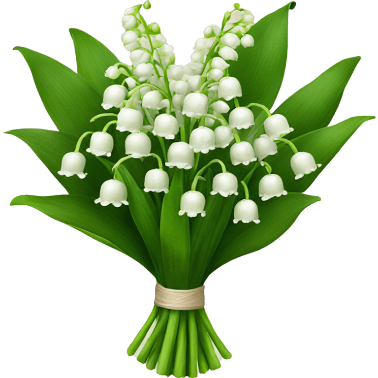 A bouquet of lily of the valley emoji