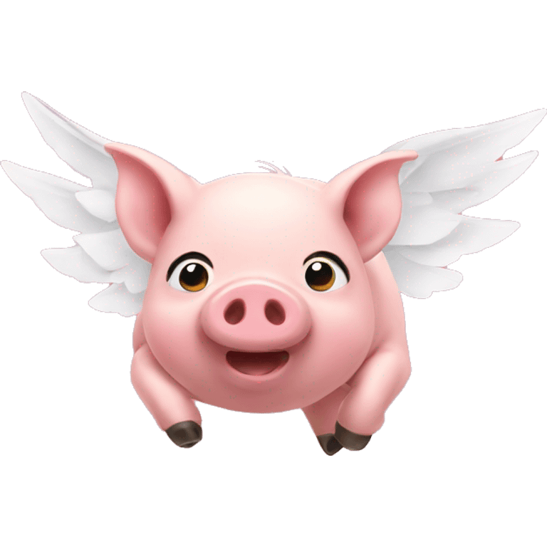 Pigs flying  emoji