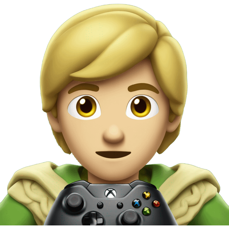 Link playing Xbox emoji