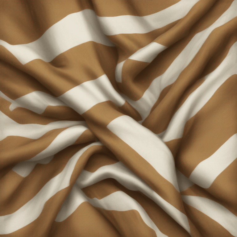 brown and white folded blanket emoji