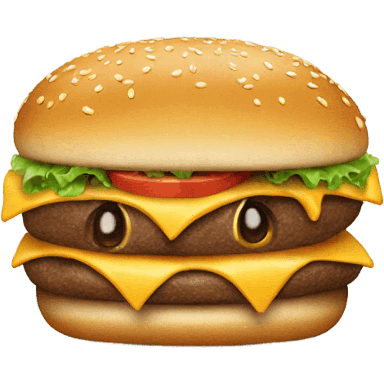 Dog eating burger  emoji