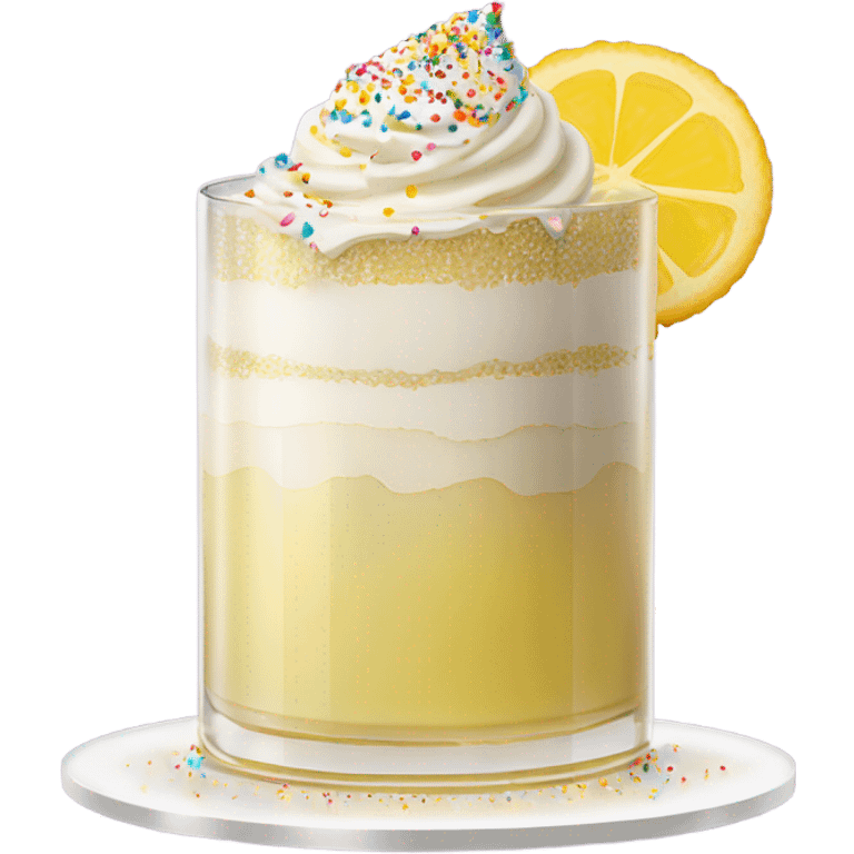 White wine with birthday cake  emoji