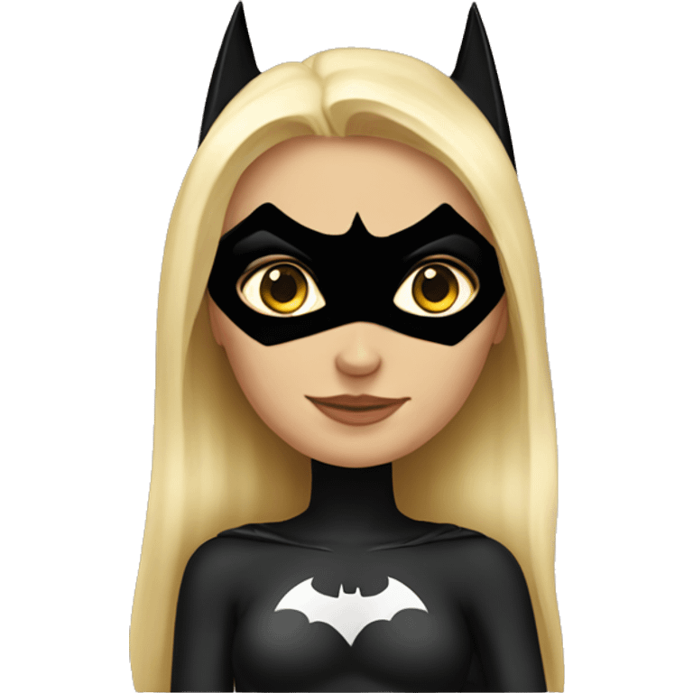 Feminine Batman with blonde  emoji