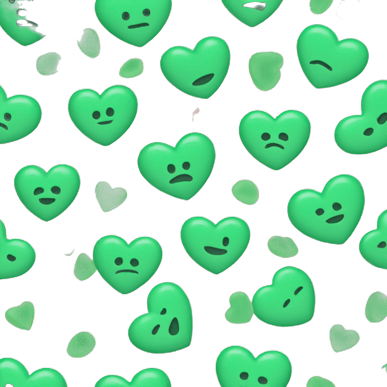 Coeur vert menthe emoji