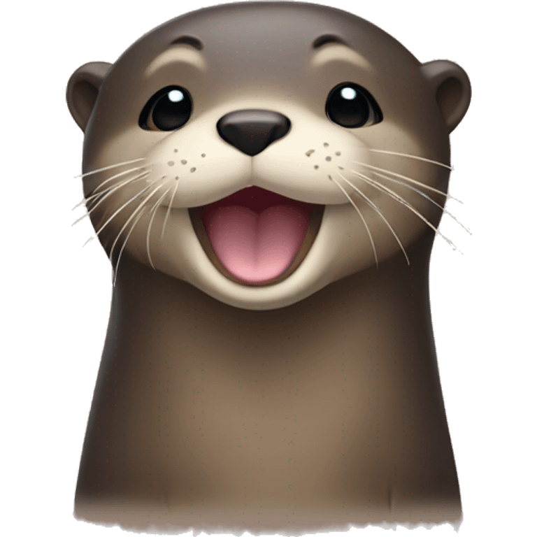 Otter covering its ears emoji