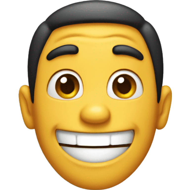 Goofy smiling emoji emoji