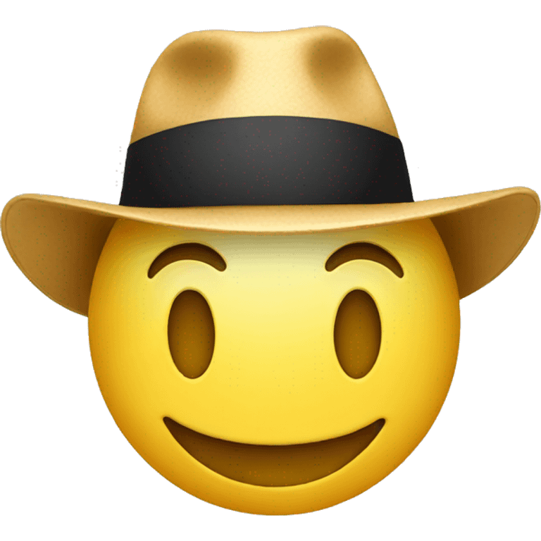 smiley with hat emoji