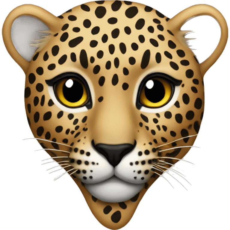 Leopard heart emoji