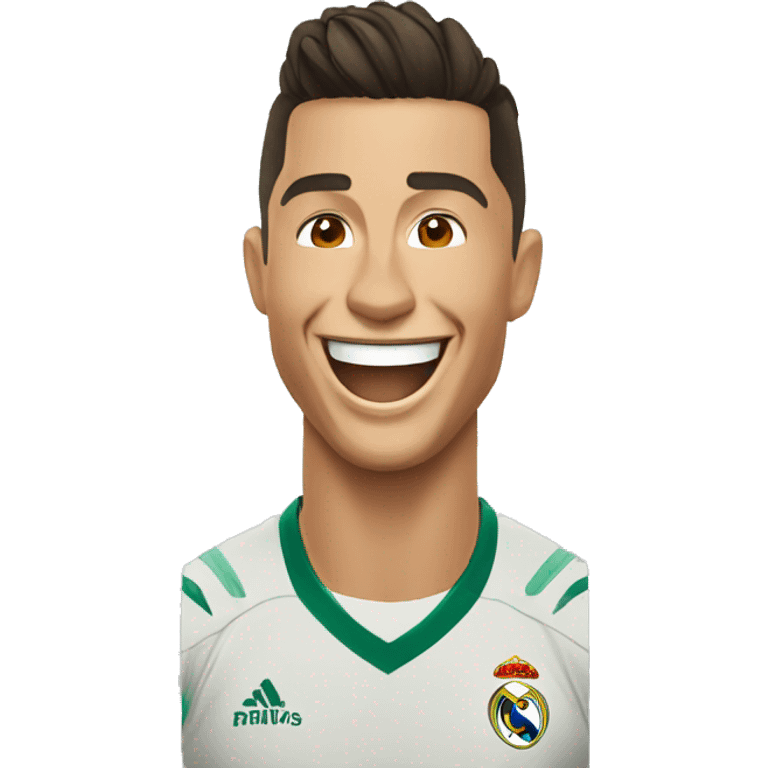 Cristiano Ronaldo laughing emoji