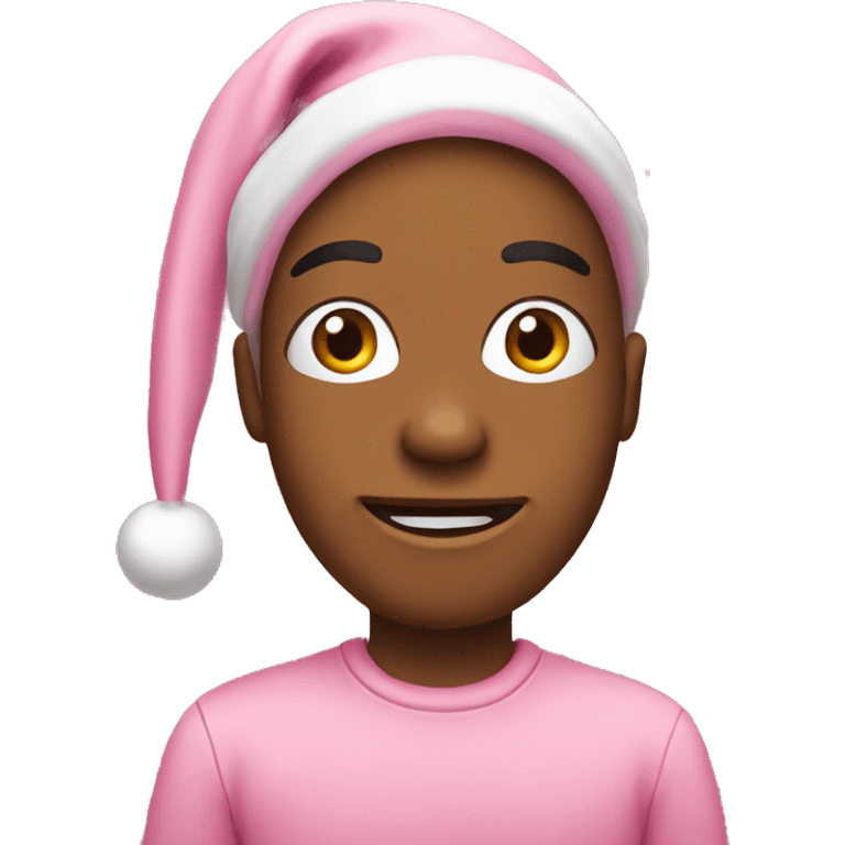 Pink chrismas  emoji