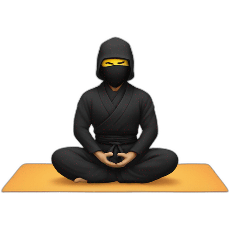 a ninja who meditates emoji