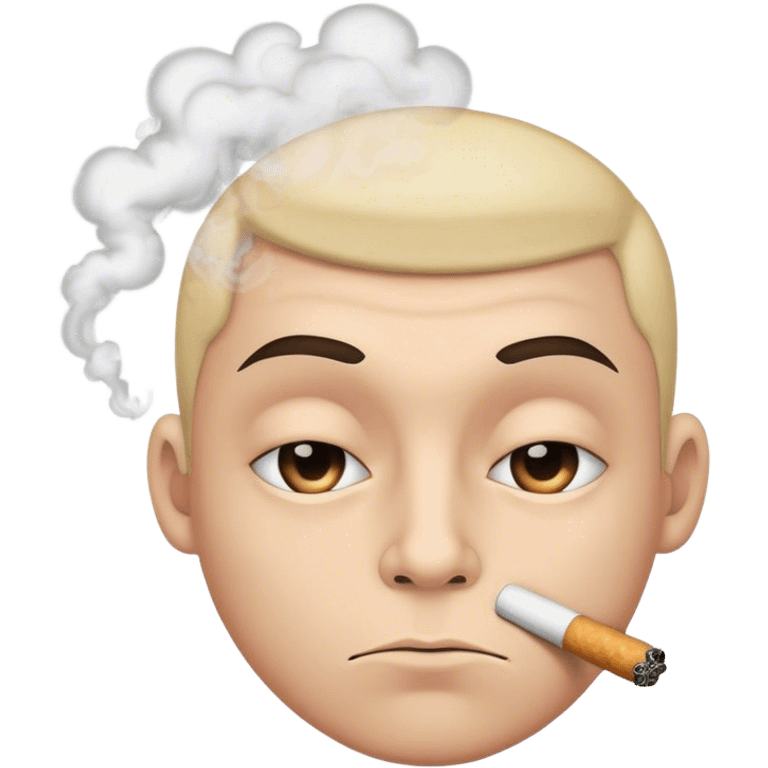 Face smoking emoji