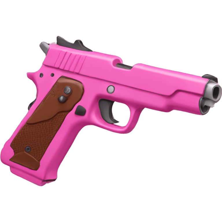 pink gun with a perspective on a slight angle emoji