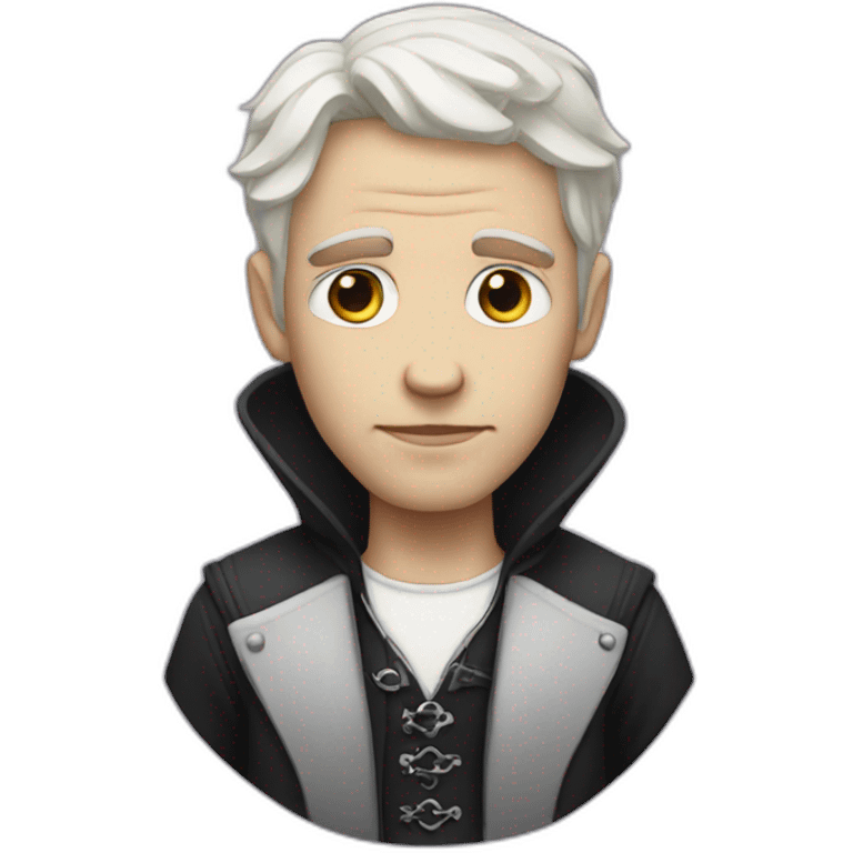 Gothic white male emoji