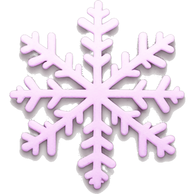 pastel pink snowflake  emoji