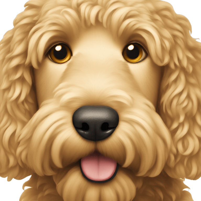 golden doodle dog emoji