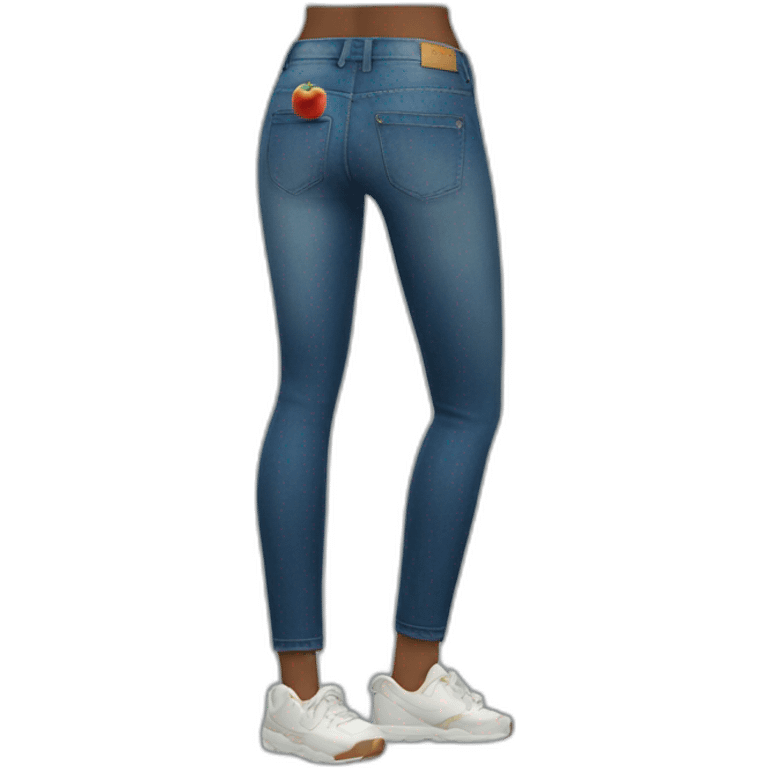 Apple bottom jeans emoji