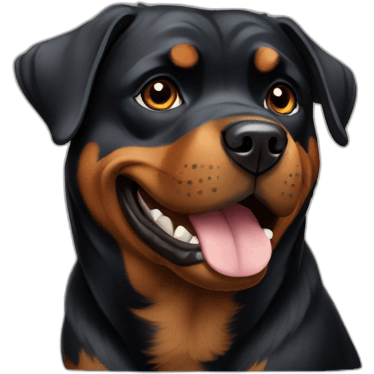 rottweiler dog emoji