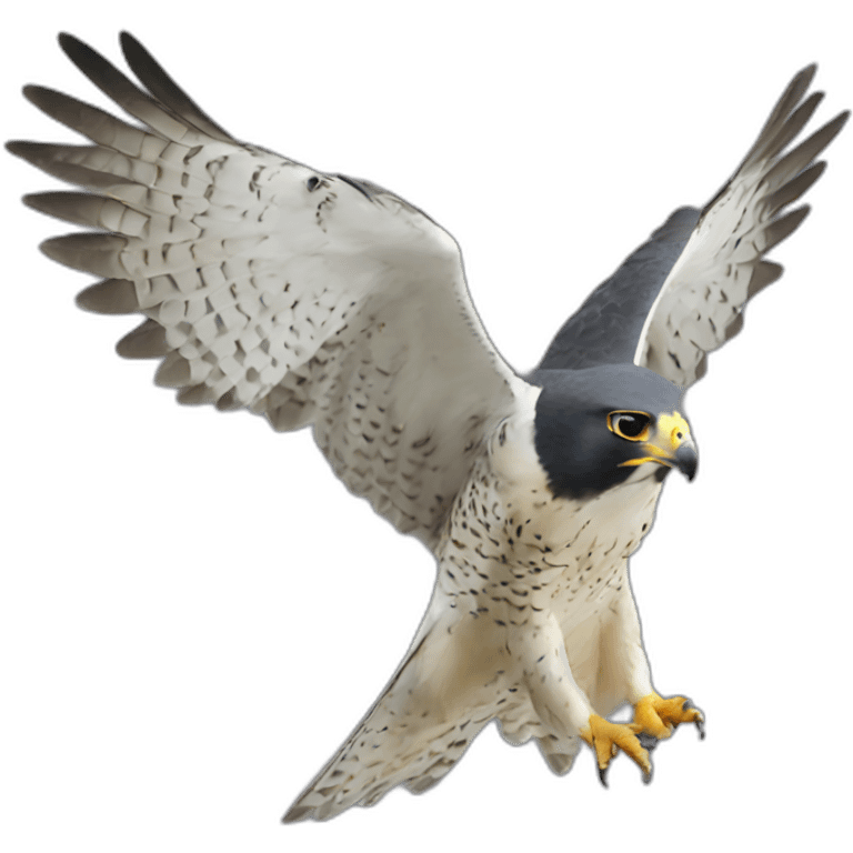 peregrine falcon salute emoji