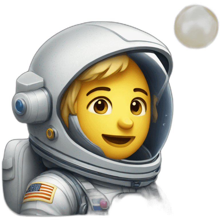 astronaute en boite de nuit emoji