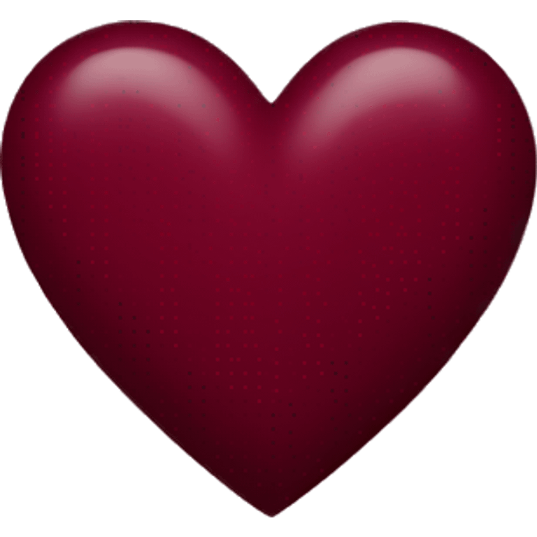 burgundy heart emoji