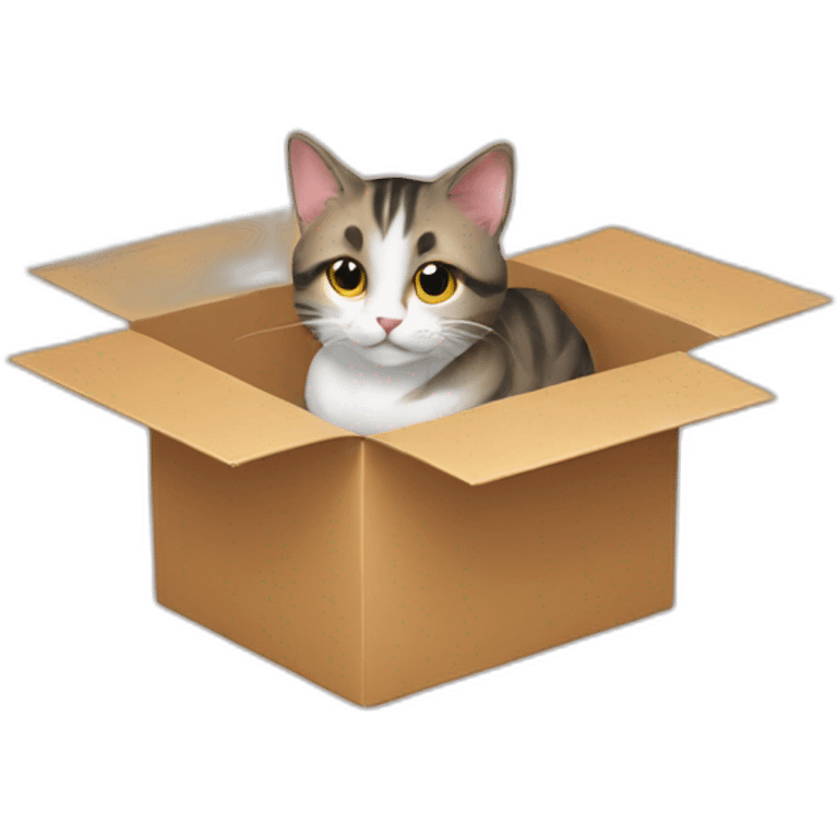 cat from gift box emoji