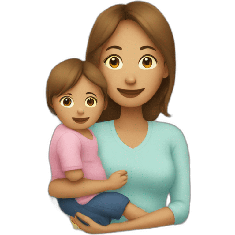 Mom and baby emoji