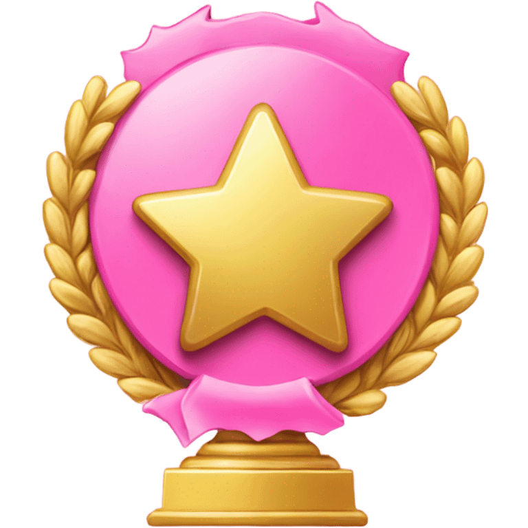 pink award plaque emoji