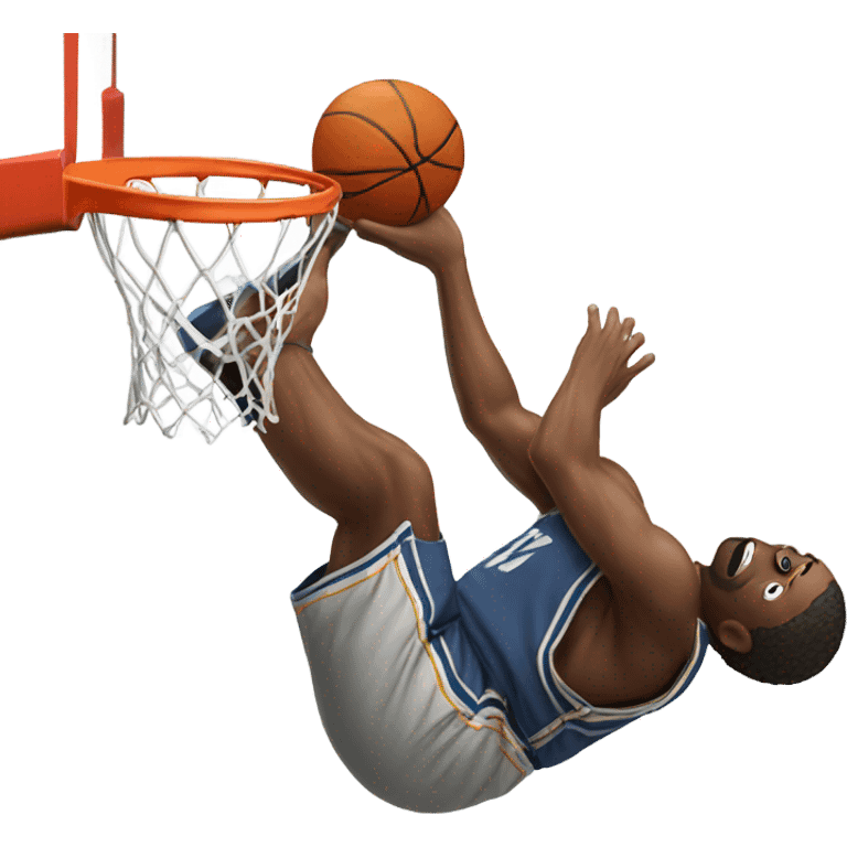 A man dunking a basketball  emoji