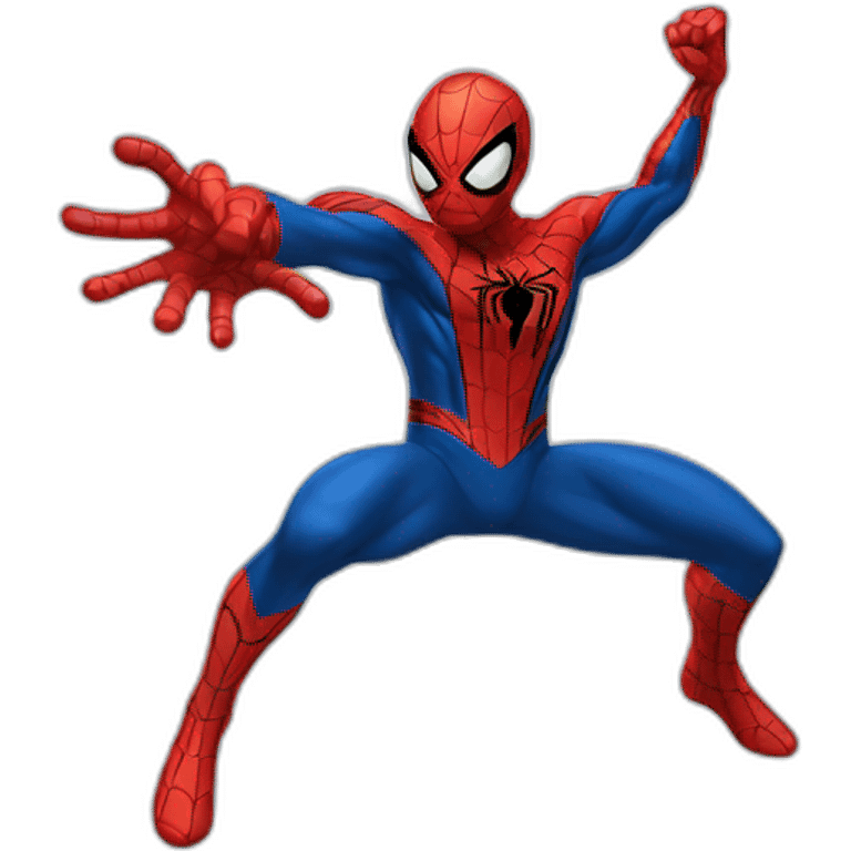 Spider man fighting emoji