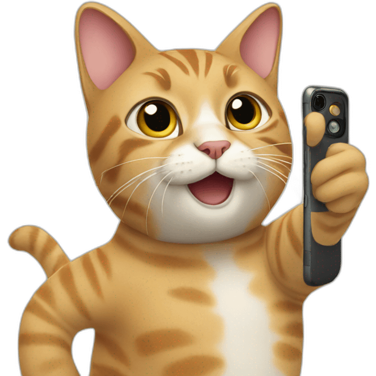 Cat taking a selfie emoji