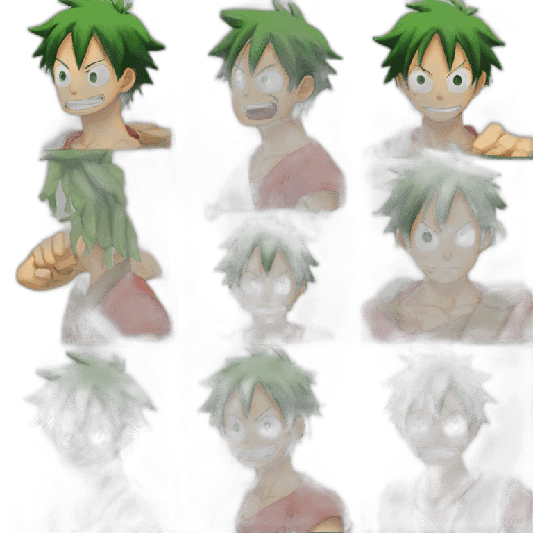 luffy says gomu no triple green and holds triple green from csgoroll emoji