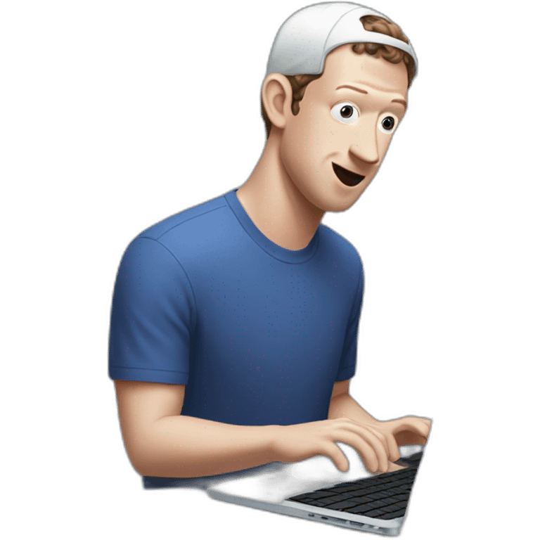 mark zuckerberg breaking a macbook emoji